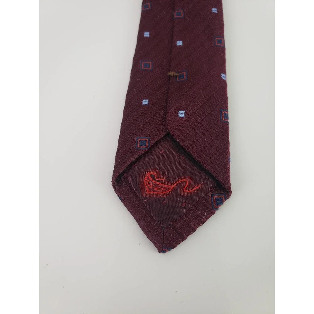CARNAVAL DE VENISE Classic Men's Silk Tie Burgundy Business Formal wedding